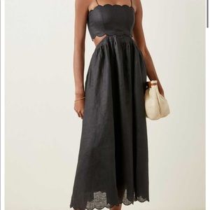 NWT- Zimmermann Aliane Cutout Linen Midi Dress